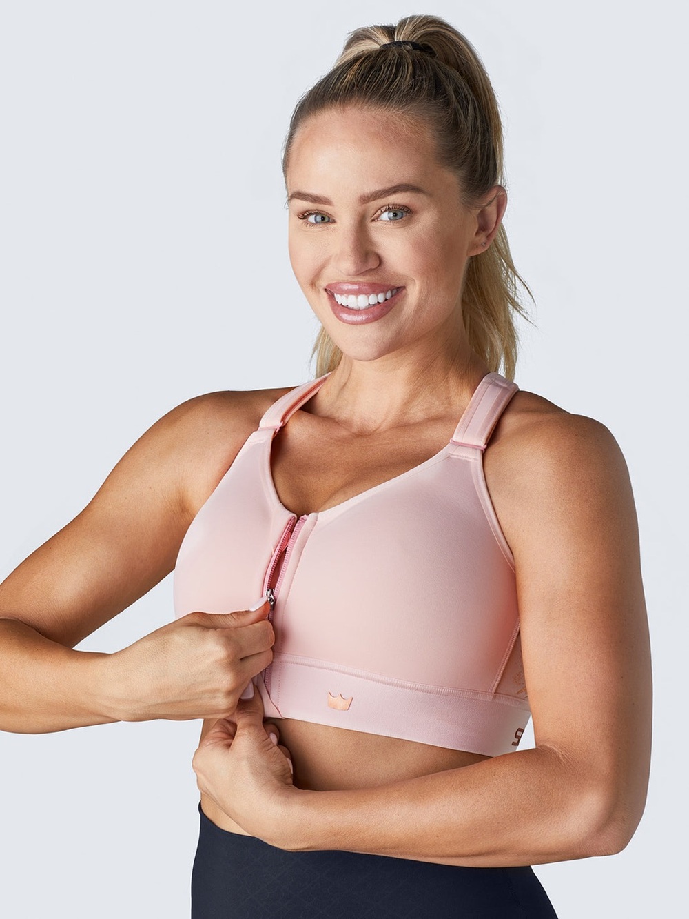 Shefit NEW Flex Medium Impact Sports Bra in Blush 2Luxe
